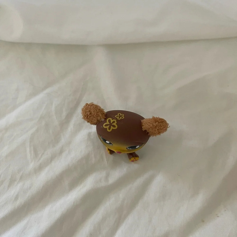 LPS Littlest Pet Shop #2468 Brown Bear with fuzzy/soft ears